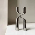 Silver Candle Holder Metal Candelabra Luxury Double Headed Center Table Candle Holders Living Room Home Decoration Gift Ideas - Image 5
