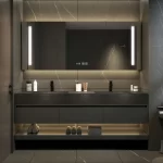 Bathroom Storage Furniture For Home Locker 120-180 cm Luxury Washbasin Slate Integrated Vanity Seamless Washbasin Drawers