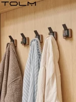 Walnut Coat Wall Hook Wall Hanging Coat Rack for Bathroom Kitchen Bedroom Hallway Wall Hooks Coat Clothes Holder - Image 6