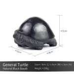 Turtle Tea Pet 8cm Black Basalt Handcrafted Zen Feng Shui Longevity Figurine Tea Ceremony Home Office Decor Tea Lovers Gift - Image 7