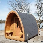 Factory Customized Outdoor Panoramic Sauna Room Round Steam Room Anti Corrosion Anti Cracking Durable Heating Home Spa Sauna - Image 8