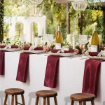 60 Pack 30*30cm Wine Red Satin Table Napkins Soft Smooth Cloth Napkins Silky Satin Cloth Napkins for Restaurant Party Decoration - Image 2