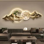 Luxury Minimalist Wall Clocks Mechanism Digital Art Muraart Living Room Kitchen Metal Bedrooms Quartz Reloj De Pared Home Decor - Image 4