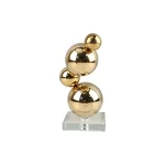 Metal Decor Figurines Metal Spheres Stack Art Pieces Gold Ball Metal Handicraft Geometric Sculpture Home Decoration Accessories - Image 5