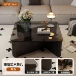Aesthetic Coffee Table Elegant Design Glam Modern Side Table Space Premium Saving Vintage Sedentary Table Home Furniture - Image 18