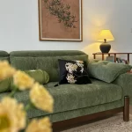 Big Minimalist Sectional Sofa Luxury Designer Green Japanese Sectional Sofa Modern Apartments Woonkamerbanken Home Furniture - Image 4