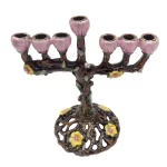 Tree of Flower 7 Branch Candle Holder for Hanukkah Menorah Candelabrum Candlestick Stand for Christmas Party Wedding Celebration - Image 2