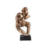 Vilead Couple Statue Lover Sculptures Tabletop Shelf Decor Anniversary Wedding Gift Home Interior Contemporary Mantel Bookshelf - Image 9