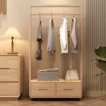 Wooden Wardrobes Coat Racks Minimalist Luxury Storage Standing Coat Racks Indoor Hanging Bag Hanger Perchero Trendy Furniture - Image 5