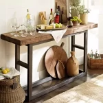 Round Hallway Corner Table Vintage Nordic Unique Entryways Console Table Simple Entrance Console Ingresso Living Room Furniture - Image 5