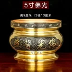 Metal incense burner Buddha tool Backflow fragrance Censer Buddhist Hall pray church  tea light burner the god of wealth - Image 23