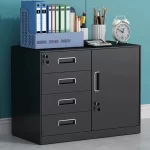 3/4/5 Drawer Office Filing Cabinet Lock Dividers Storage Filing Cabinets Living Room Organizer Cabinet Kitchen Home Furniture - Image 2