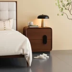 Display Trendy Nightstand Storage Modern Luxury Nightstand Aesthetic Vintage Mesita Bedroom Furniture - Image 3