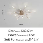 Minimalist Designer LED Ceiling Lamps Suspension Ceiling Lights for Living Room Bedroom Home Decor Indoor Lighting Decoration - Image 19