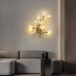 Luxury Gold Ginkgo Leaf Wall Sconce Modern LED Wall Lamp Creative Flower Wall Light Fixture for Bedroom Living Room Home Decor - Image 3