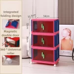 Bedroom Storage Box Clothing Cabinet Organizing Foldable Living Room Storage Cabinet Stationery Toy Organization Boxes Kitchen - Image 11