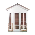 Factory Customized Outdoor Panoramic Sauna Room Round Steam Room Anti Corrosion Anti Cracking Durable Heating Home Spa Sauna - Image 9