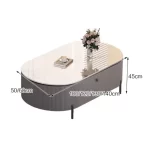 Modern Decorative Coffee Tables Luxury Decor Metal Minimalist Coffee Tables Unique Oval Stolik Kawowy Living Room Furniture - Image 6