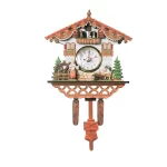 Wooden Hanging Wall Clock Bird Alarm Clock Cuckoo Clocks For Home Decoration Quartz Watch Decorative Home Decor - Image 6
