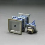 Chinese Blue and White Porcelain Layered Tower Vases Antique Imitation Old 8.4 inch Home Decoration Retro Ornaments - Image 5