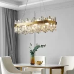 Luxury LED Crystal Pendant Lights Home Living Dining Room Lighting Decorate Lustre Villa Hotel Bar Ceiling Chandeliers Fixtures - Image 5