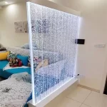 Modern Custom Home Decoration LED Water Bubble Wall 16 Color Acrylic Panel Wall Partition Room Divider Design Waterfall Fountain - Image 3