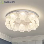 Modern Simplicity Luxury Stainless Steel Circle LED Home Ceiling Lights Art Painting Lamps for Living Room Decoration Chandelier