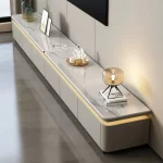 Light luxury solid wood paint TV cabinet 120cm 130cm 140cm coffee table 200cm 260cm 300cm 360cm tv stand living room furniture - Image 5