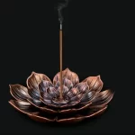 Alloy Incense Burner Lotus Multi-hole Wire Stick Holder Household Antique Incense Plate for Buddha Incense Holder Home Decor - Image 2