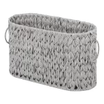 Stylish Wicker Woven Toilet Paper Storage Large Capacity Household Bathroom Storage Basket With Handles Sundries Storage Basket - Image 7