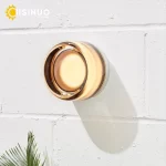 Round LED Wall Sconce Creative Lighting Indoor Outdoor Wall Mounted Lamp Ceiling Light for Living Room Bathroom Porch Decoration