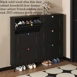 Slim Bedroom Storage Shoe Rack Display Hotel Room Farmhouse Shoe Cabinet Small Office Rangement Chaussures Home Furniture