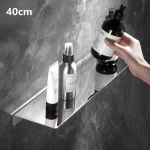 304 Stainless Steel Bathroom Storage Rack 20/30/40/50CM Brushed Chrome Shower Rack Corner Rack Multifunctional Bathroom Hardware - Image 12