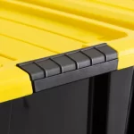 IRIS 20 Qt. Plastic Storage Bins with Lids, Stackable Storage Containers, Totes, 6 Pack - Image 5