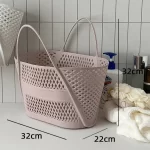 Swimming Bathing Handle Basket Student Bathing Basket Toilet Storage Hoppet Large Capacity Bathroom Storage Baskets Bath Basket - Image 2