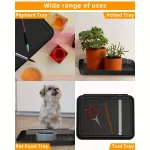 3 Multi-Purpose Trays, Set of Multi-Purpose Trays for Shoes, Boots, Plants And Pet Feed, Plastic Shoe and Boot Tray Storage Tray - Image 5