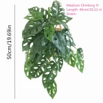 Green Artificial Plants Simulation Wall Hanging Fake Leaf Rattan Real Turtle Rattan Wedding Hotel Party Home Decor Accessori - Image 14
