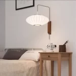 Nelson bubble floor lamp wabi sabi white ufo Silk lamp Danish designer Living Room Sofa Side Bedroom Bedside Standing Led Lamp - Image 5