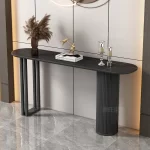 Trendy Unique Console Table Modern Metal Entry Hallway Console Table Luxury Entrance Tisch Wohnzimer Living Room Furniture - Image 11