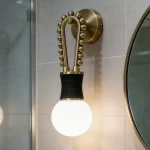 French Retro Wall Lights Sconce Mid-Century Modern Designer Brass Bedroom Headboard Living Room Entrance Decorative Lamp - Image 10