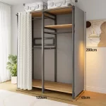 Modern Wardrobes Organizer Closet Storage Bedroom Coat Rack Floor Corner Household Metal Hanger Hat Rack Shelf Home Furniture - Image 39