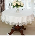 European Style Round Tablecloth, Elegant Lace Tablecloth, Dining Table Cloth, Kitchen Table Cover, Decorative Towel - Image 11