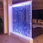 Modern Custom Home Decoration LED Water Bubble Wall 16 Color Acrylic Panel Wall Partition Room Divider Design Waterfall Fountain - Image 4