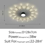 Minimalist Designer LED Ceiling Lamps Suspension Ceiling Lights for Living Room Bedroom Home Decor Indoor Lighting Decoration - Image 7