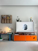 Tv Stand Storage Cabinets Corner Cabinet Metal Storage Display Cabinet Living Room Cabinets Furniture - Image 2