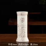 Chinese Creative Relief Ceramic Lotus Buddha Supplies Offering Water Cups, Incense Burners, Vases, Fruit Plates and Ornaments - Image 14