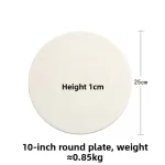 Creative Ceramic Rectangular Plate Pure White 10 Inch Western Dinner Plate Sushi Pasta European Style Steak Plate Italian Style - Image 12