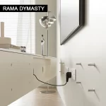 Suspension Tv Stand Cream Wind Modern Minimalist Small House Hanging Living Room Light Luxury Wall-Mounted Tv Stand - Image 3
