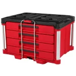 Bedroom Sets-4 Drawer Tool Organizer Box Portable Plastic Storage Case with Handle for Hardware Parts
