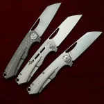 LEMIFSHE New Neutralizer  Titanium Handle Ceramic Bearing Pocket EDC Tool Kitchenware Hunt Camping 154CM Outdoor Folding Knife - Image 2